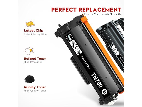 Toner Kingdom TN760 Toner Cart and DR730 Drum
