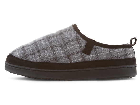 Floopi Womens Detailed Plaid Clog Slipper