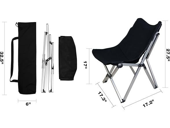 PACBEAR Lightweight Folding Camping Chair