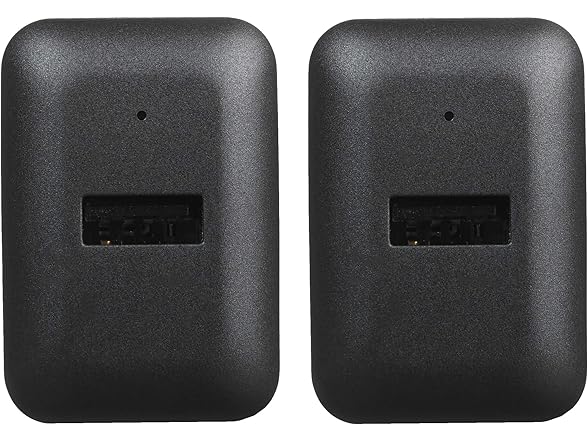 (2 PACK) Amazon Basics 12W USB-A Wall Charger