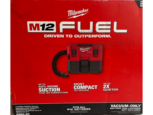 Milwaukee 0960-20 M12 FUEL 1.6 Gal. Wet/Dry Vac