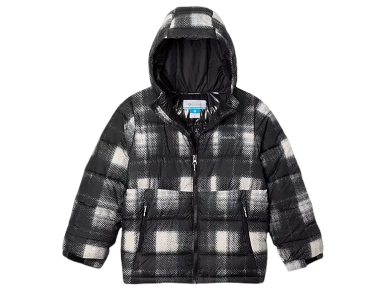 Columbia Youth Unisex Pike Lake II Printed Hooded Jacket, Chalk Omblur Tonal, X-Large