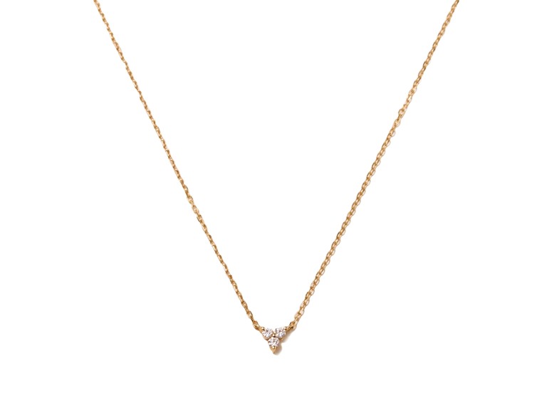 PAJURE MCN8747Y-14LBDIA 16" with 2" extender 14k Gold Diamond Triplet Necklace Yellow Gold