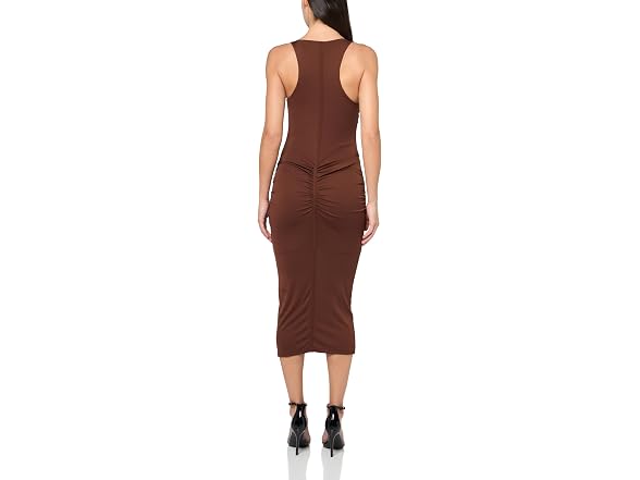 Forever 21 (L) Racerback Ruched Midi Dress