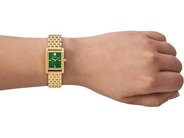 Tory Burch Women's Mini Eleanor Back/ Gold Watch