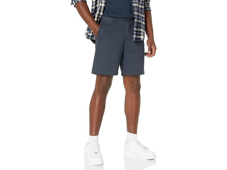 Amazon Essentials Men's Slim-Fit 7" Chino Short, Dark Navy, 28
