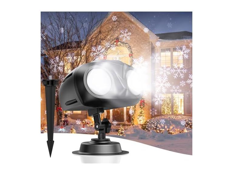 Hiketrax Christmas Snowflake Projector