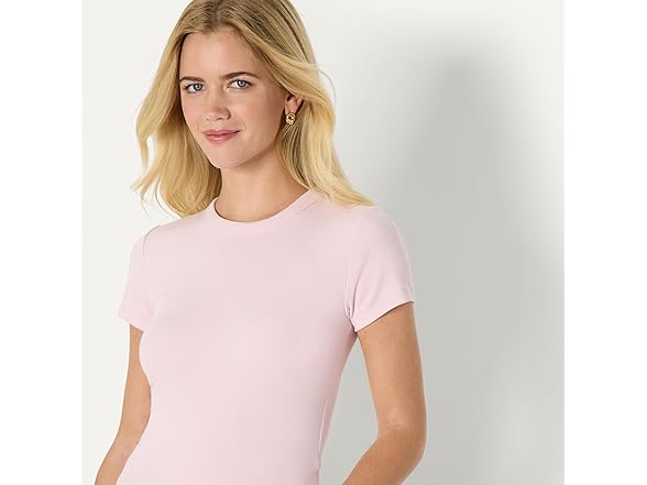 AE Womens SlimFit Stretch Rib SS Tee