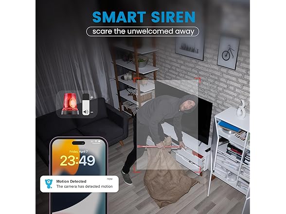 (NEW) Indoor 2K 360 Pan/Tilt Camera w/ Motion Detection