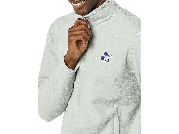 AE Mens Polar Fleece QtrZip Mock Jkt