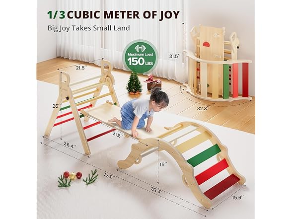 BlueWood Pikler Triangle Play Set
