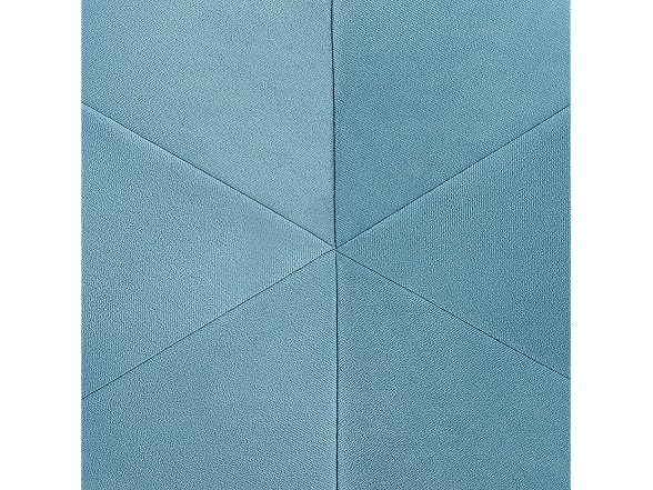 Linon Talulah Light Blue and Gold Vanity and Accent Stool