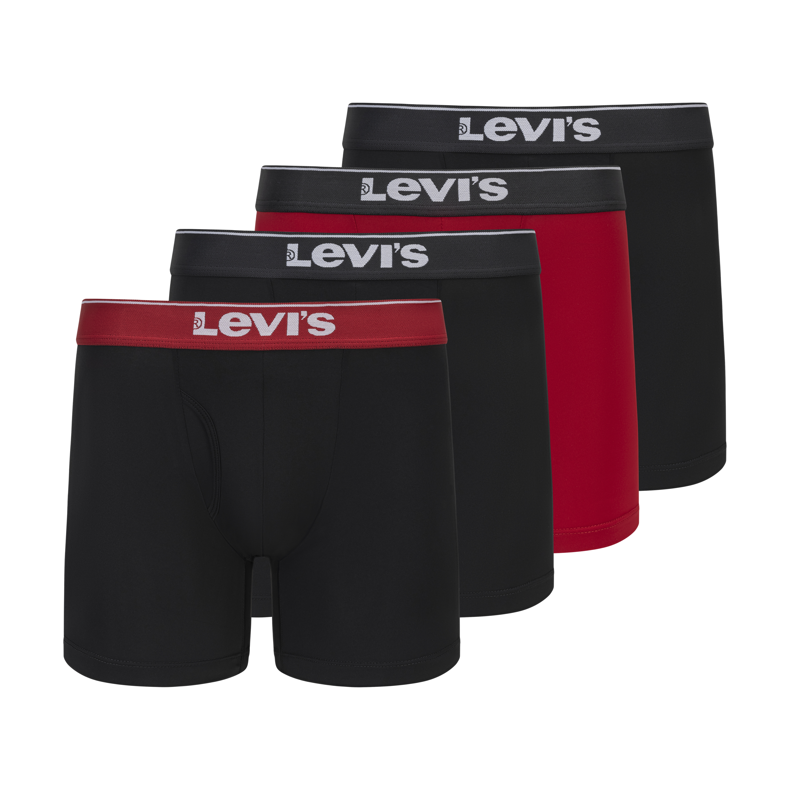 Levi's Men's 4-Pack Microfiber Boxer Brief - Gallery 17