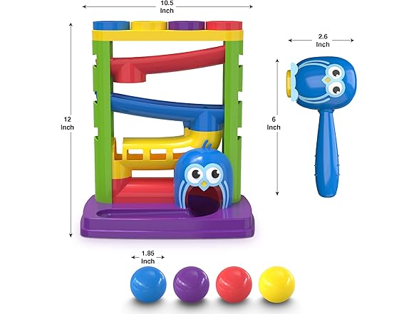 Penguin Ball Bash Toy w/ Stacking Cups