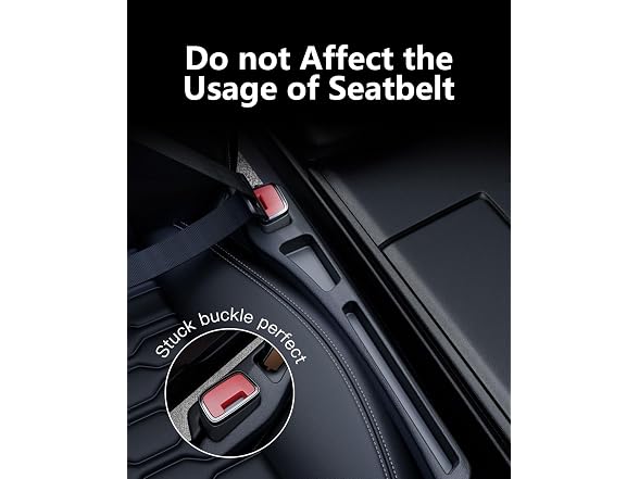 FOLUMAD APP-Auto-154 Car Seat Gap Filler 2 Pack Bla