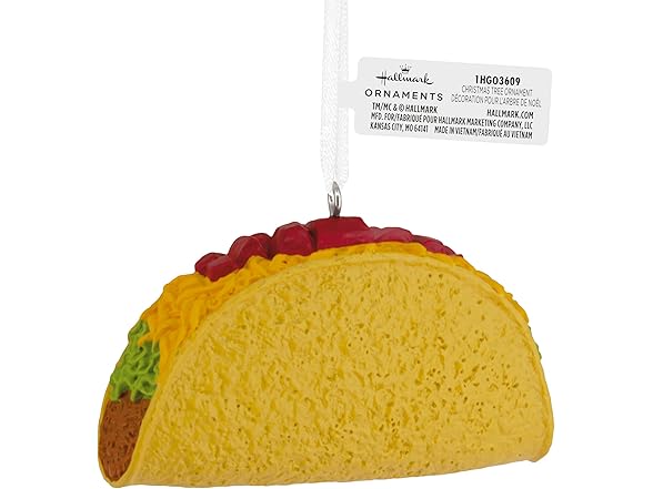 Hallmark Hallmark Taco Christmas Ornament, Food G