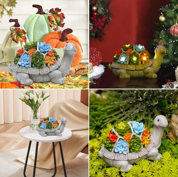 Hakol Solar Garden Outdoor Statue Turtle - Gallery 10