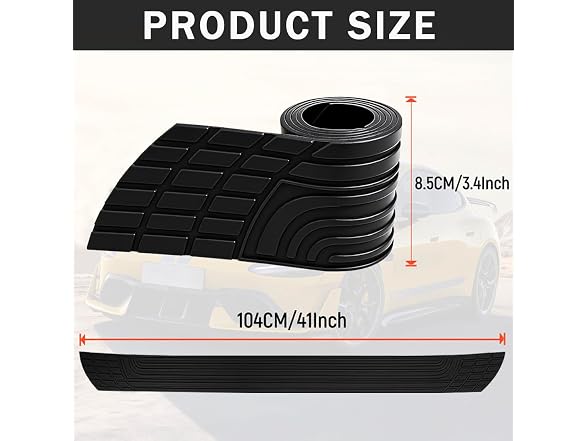 VOAKZEF APP-Auto-153 Car Rear Bumper Protector Stri