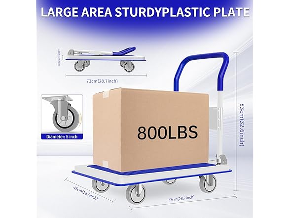 Heavy Duty Steel Platform Truck Cart