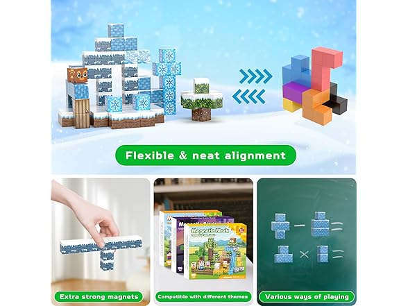 100PCS Magnetic Blocks