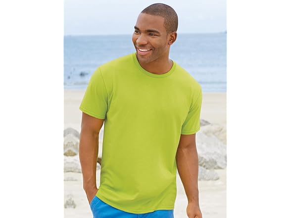Fruit Of The Loom Men (L) Sofspun Crewneck T-Shirt