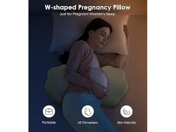 DONAMA Memory Foam Pregnancy Pillows, Green