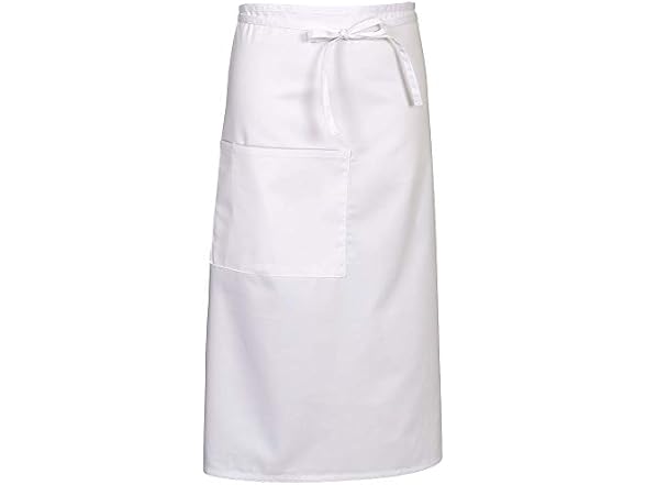 FAME F24 Full Length Bistro Apron - White