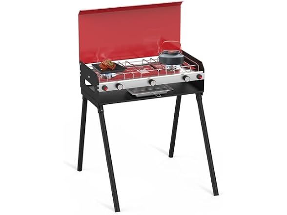 CAMPLUX Propane Camping Stove Red