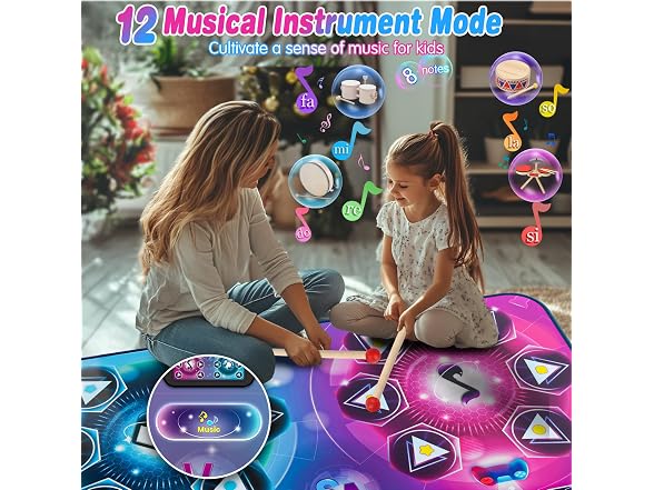 Maysida Dance Mat Toy Gift for Kids Ages 3-12