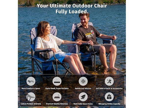 East Oak Oversized Camping Chair
