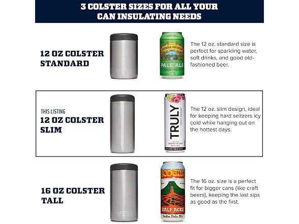 YETI Rambler 12oz Colster Slim Can Insulator, Alpine Yellow