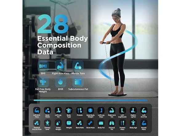 Smart Body Fat Scale BMI 8 Electrode