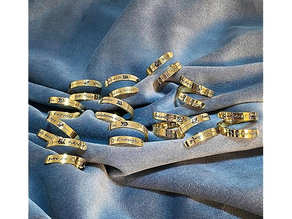 I love Mom Adjustable Inspirational Ring