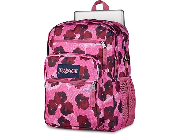 JanSport 34L Big Backpack Pop Art Pansies 