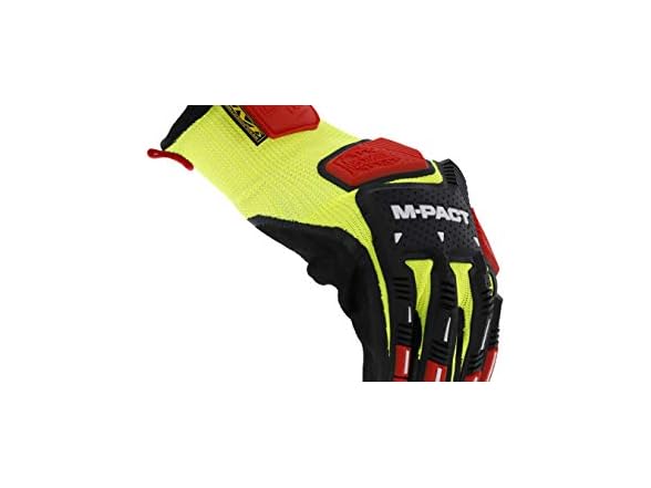 (3pr) Mechanix Wear M-Pact Knit Hi-Viz CR3A3 Glove