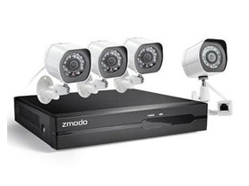Zmodo 4CH/4Cam 1080p sPoE NVR Security System
