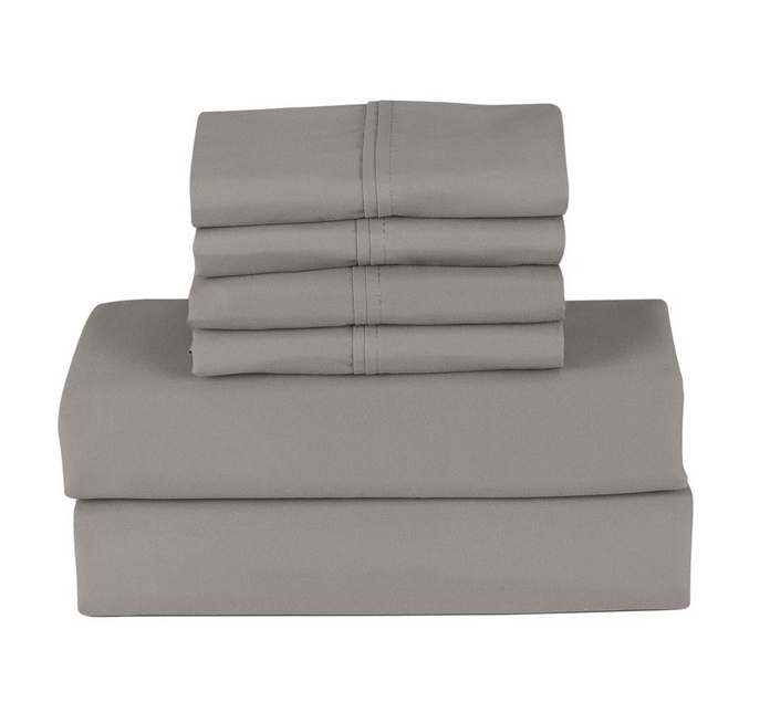 Rayon From Bamboo 6pc Sheets W/ Side Pocket - Gallery 32