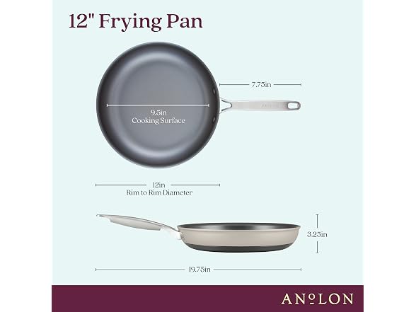 Anolon Nonstick Frying Pan/Skillet, 12 Inch