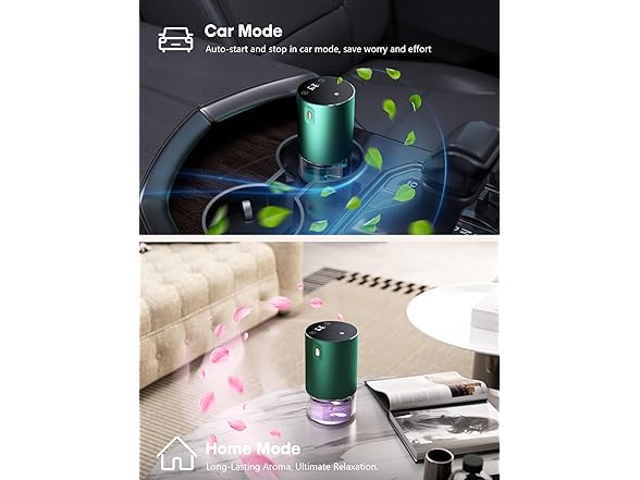 Waterless Oil Diffuser Rechargeable Green