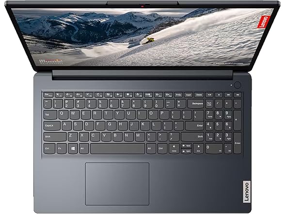 Lenovo IdeaPad 1 15AMN7 15.6" Laptop AMD Ryzen 3 7320U 8GB RAM 256GB SSD PCIe NVMe Wi-Fi 6 Fingerprint Reader Abyss Blue Windows 11 Home in S Mode (Renewed) (Open Box)