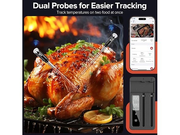 ROUUO Wireless Meat Thermometer