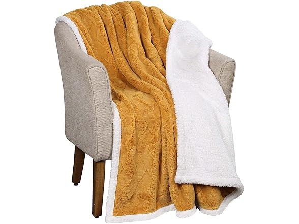 Superior Fleece Reversible Lattice Blanket