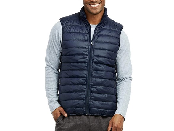 2Pk Asst Mens Packable Midweight Vest (XS-2XL)