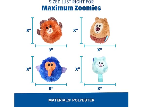 BarkBox Best Friends Forever Ago Dog Toy - 4Pc - Gallery 2