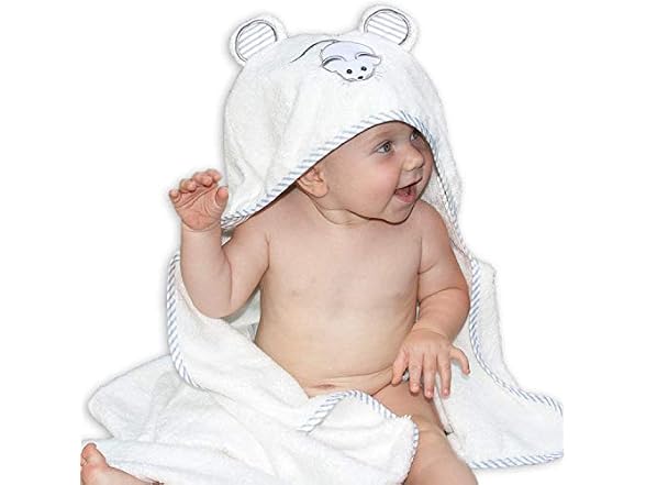 Liname Organic Bamboo Hooded Baby Towel Ultra