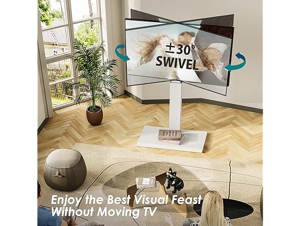 FITUEYES Iron Base Floor TV Stand | 32-65"