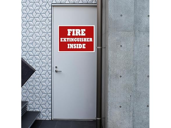 Fire Extinguisher Warning Signs 12pc