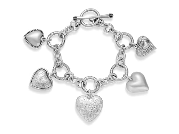 TENTMENTISE Silver Heart Bracelet