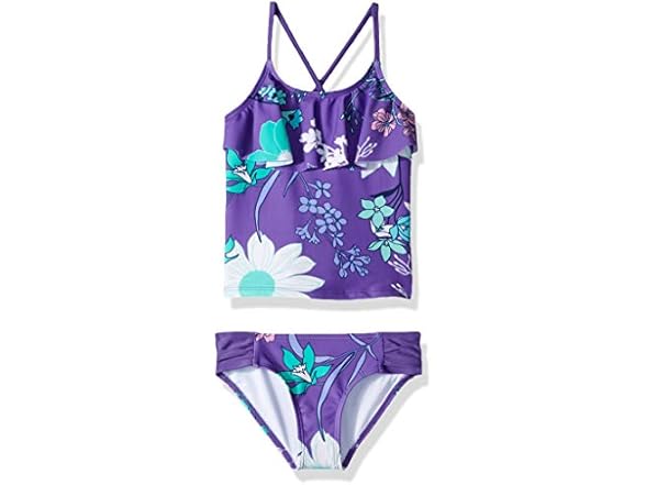 Kanu Surf Charlotte Flounce Tankini Beach Swimsuit