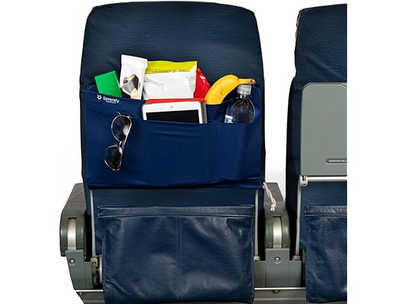 Airplane Tray Organizer 4 Storage Pockets